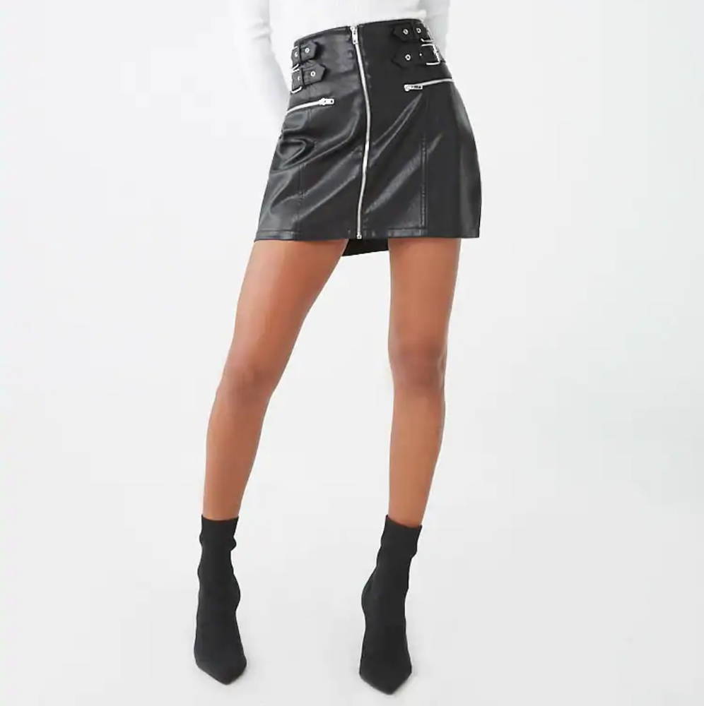Faux Leather Skirt (Small)